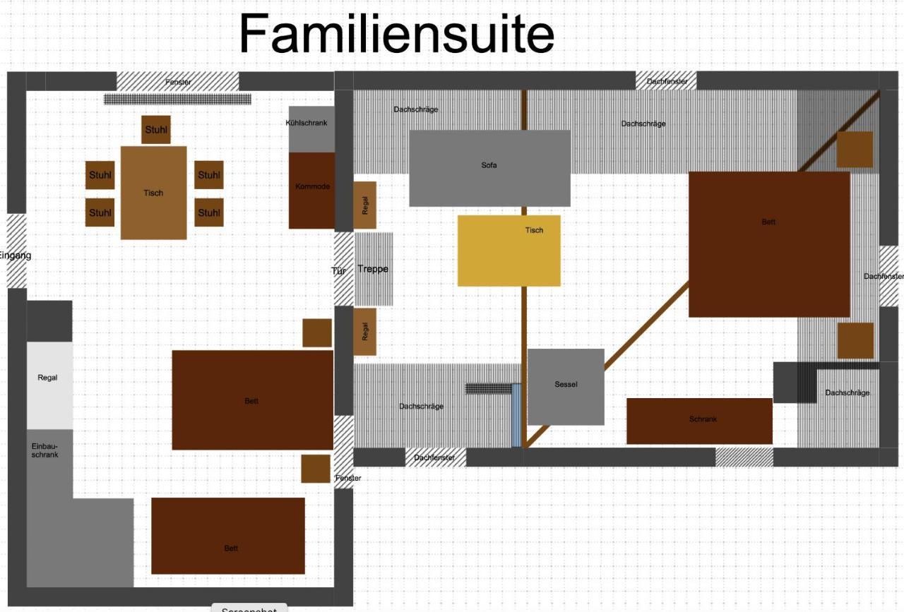 Familiensuite, Zwei Zimmer, Mitbenutzung Von Kuche Und Bad Rott Exterior photo